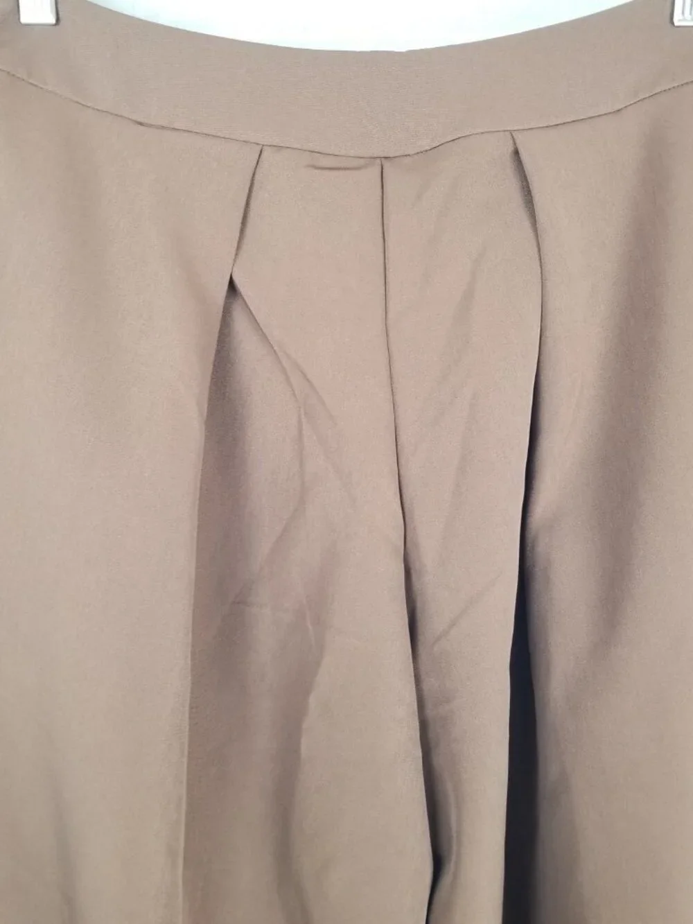 NEW Anthropologie Petra Christine Pants Brown Wide Leg Trousers Size Large NWT - Picture 7 of 10